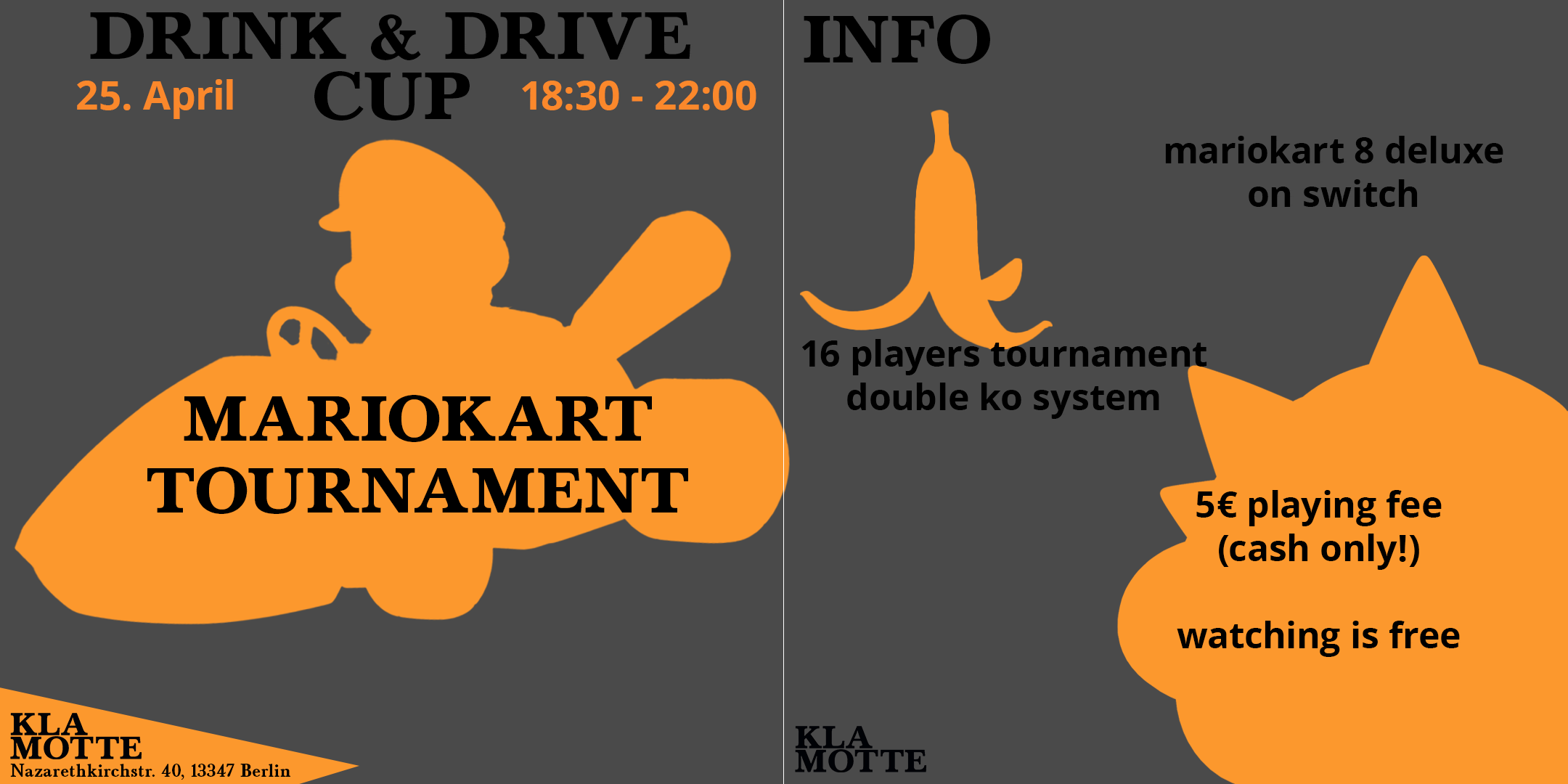 DRINK & DRIVE CUP – MARIOKART TOURNAMENT
