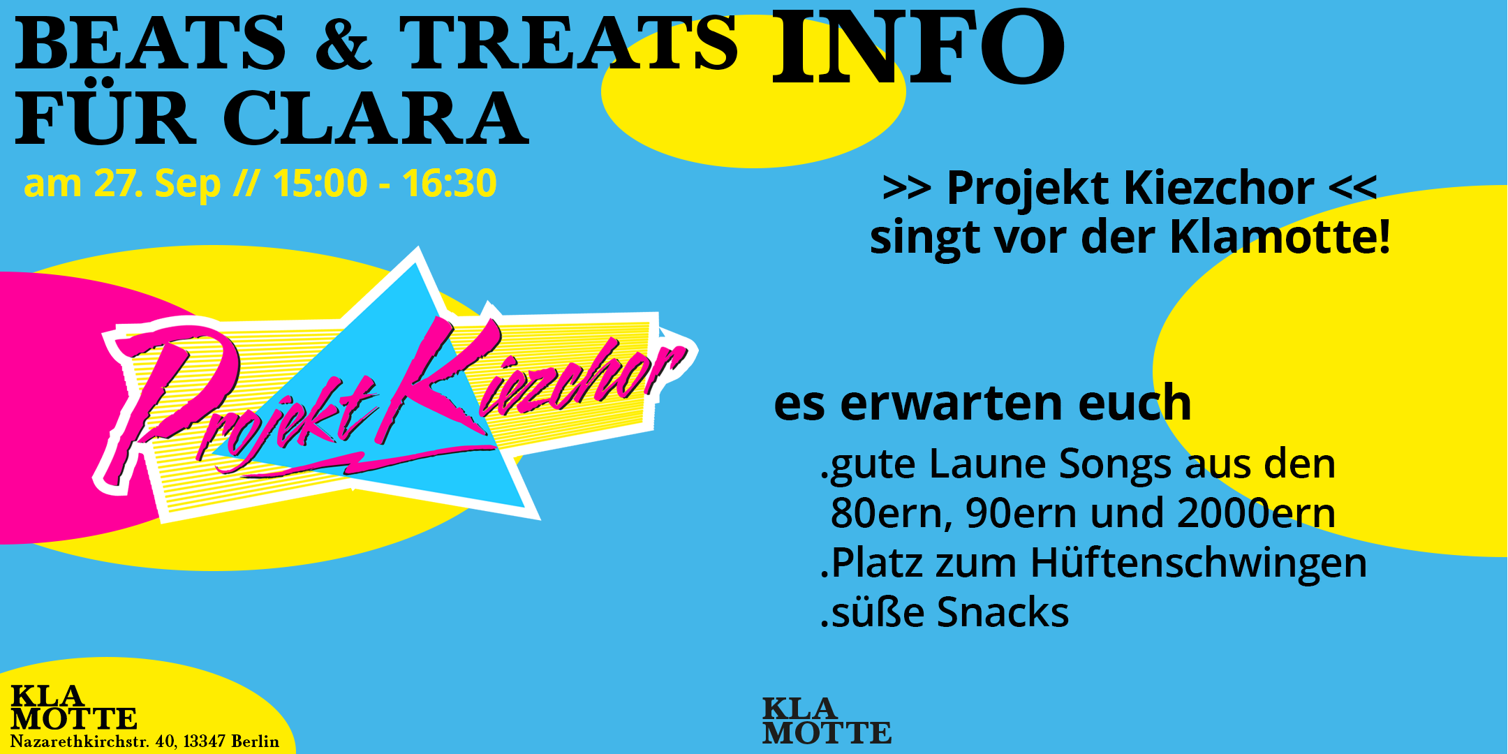 Beats & Treats für Clara (Teil 1/2) - 27.09.25